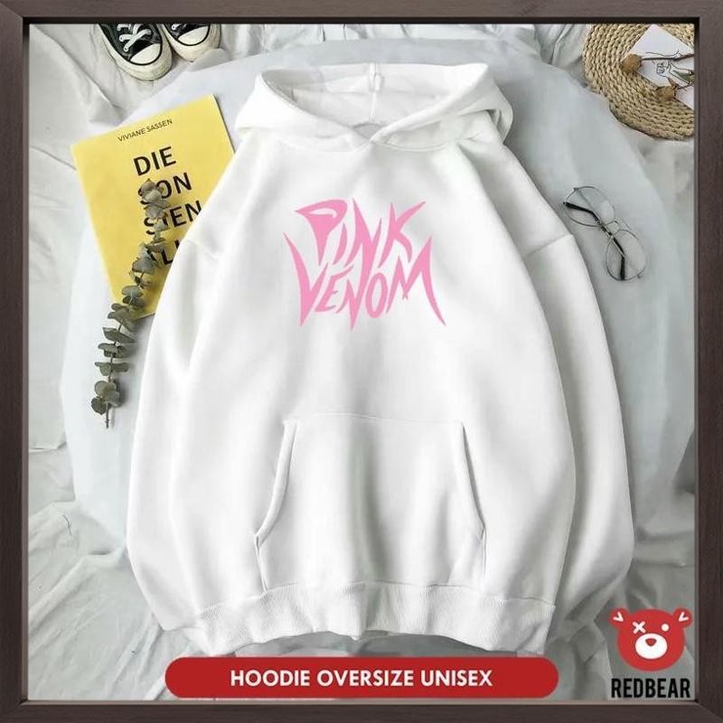 Cuci Gudang Hoodie Jumper Pink Venom (Sablon) M-XXL Wanita INK-76