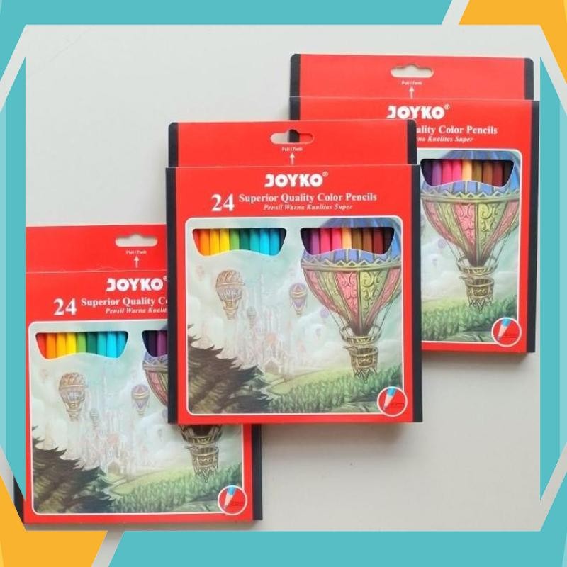 

Cuci Gudang Pensil Warna Colored Pencils Joyko CP-101 Panjang ( Set ) [ Original ] SHX-33
