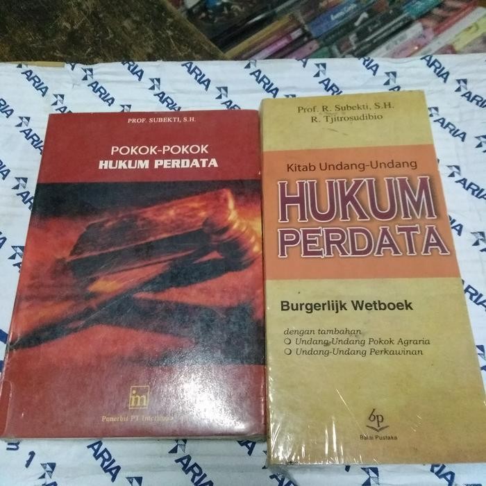 

LS Buku KUHPer, Pokok pokok Hukum Perdata by Prof Subekti SH