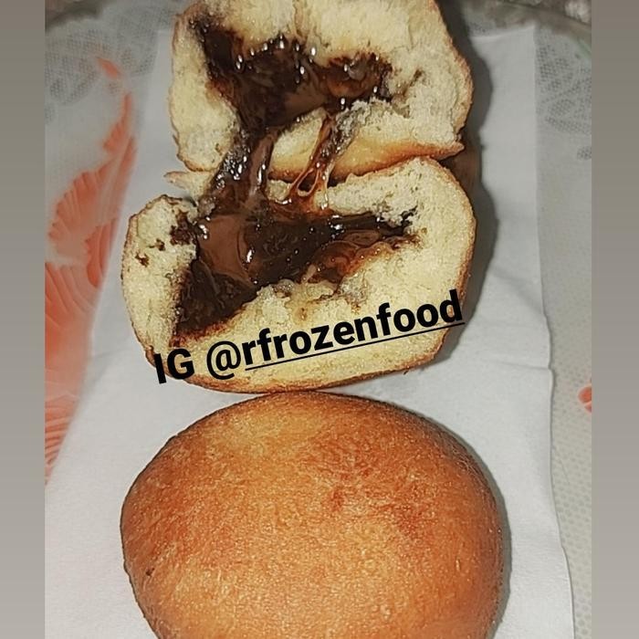 

LS donat isi coklat lumer crispy lembut cemilan beku frozen food manis