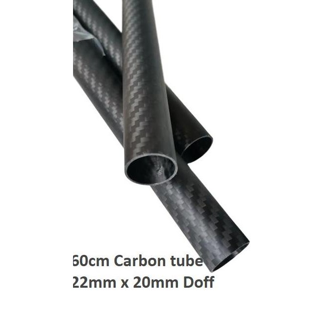 TERMURAH - 60cm Carbon Tube Pipa Karbon Diameter OD 22mm ID 20mm K 22x20mm dof
