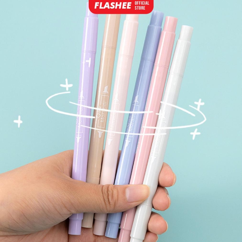 

Terbaik Flashee Spidol Highlighter Round Pastel Colour Pen Journal Marker Pen Alat Tulis Replacement .,