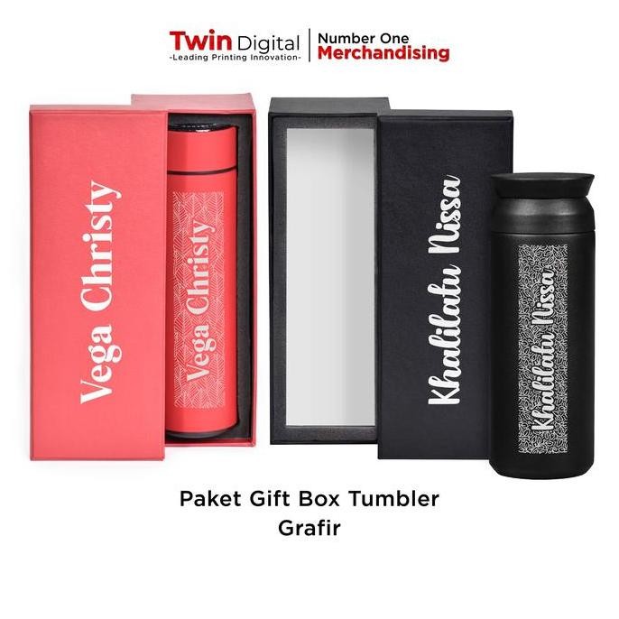 

PROMO DISKON - Hard Box Kustomisasi Nama - Custom Paket Gift Box Tumbler Grafir