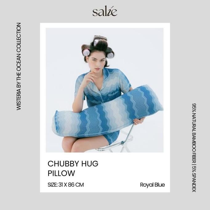 TERBARU - Chubby Hug Pillow Royal Blue - SALIE