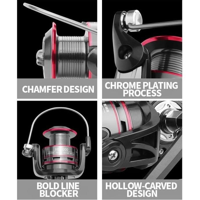 Caldari pancing reel mesin HB500-7000 15KG pancing joran pancing fishing reel