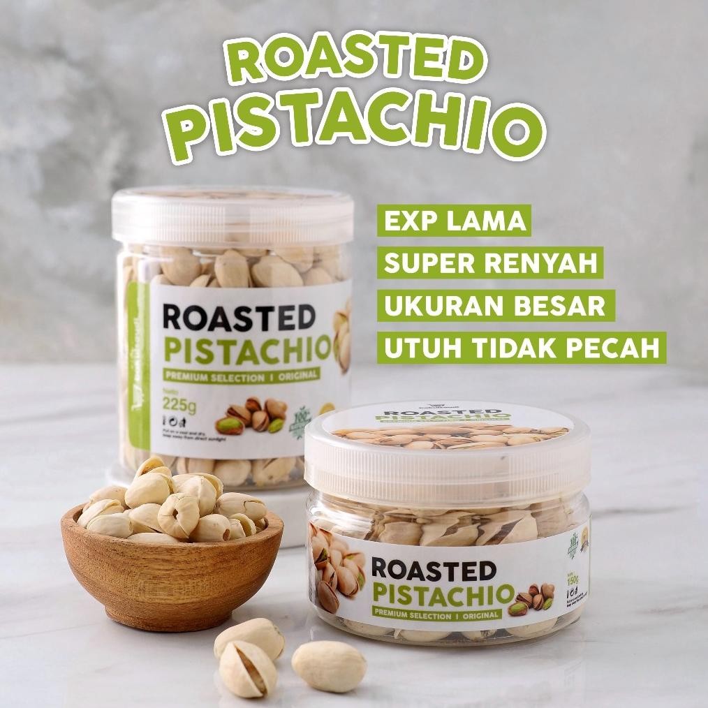 

Kacang Pistachio Panggang Renyah Premium Original 100% Pistachios Roasted Kacang Fustuk Pistacio