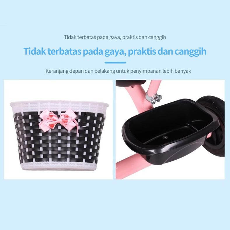 Flybb  Sepeda Roda Tiga Anak 1 Tahun Sepeda Roda 3 Bayi  Tricycle  Anak Sepeda Anak Roda 3 Stroller