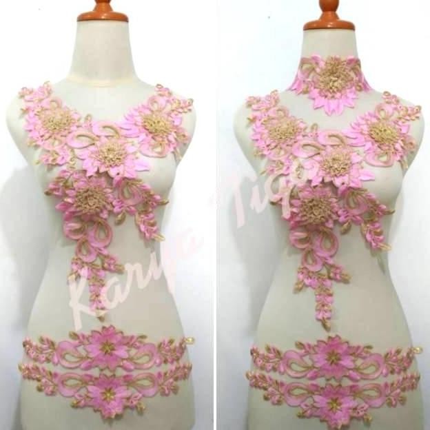 

```````] Renda Bordir Dahlia Set Pink