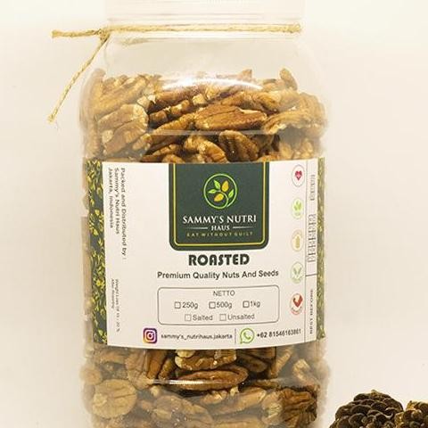 

Roasted Uned Pecan Nut Usa G Kacang Pecan Panggang Tawar