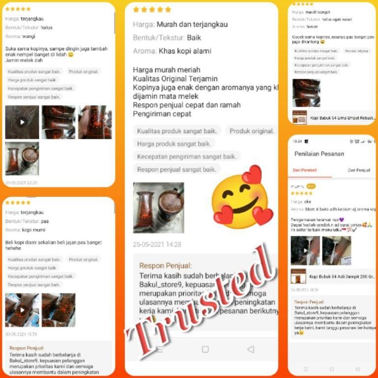 

Ready!! Kopi 54 MERAH ISTIMEWA 1 KG Bubuk Robusta Murni Dampit 1000 Gram Special Rasa Mantap