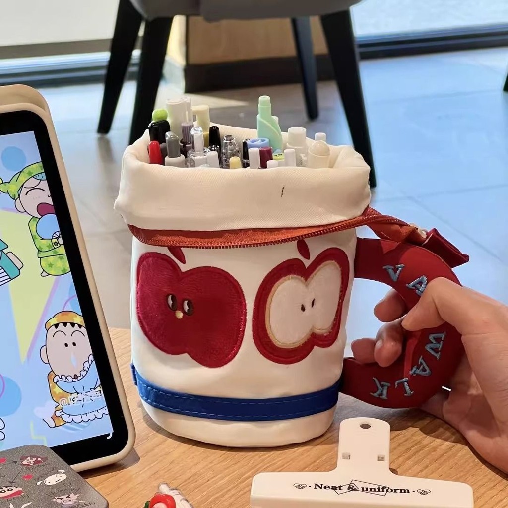 

Kotak Pensil Vertikal Minimalis Apple/Tempat Pena Kapasitas Besar Alat Tulis Mahasiswa/Tas Buggy