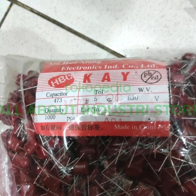 .........] Milar 473J 630V 47nF 473J630V 47n 630v Kapasitor Capacitor PER PCS