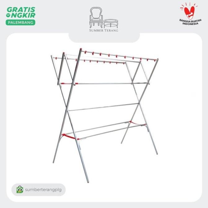 NEW - Jemuran Baju 2 meter Jemuran Handuk Jemuran Pakaian Jumbo Stainless