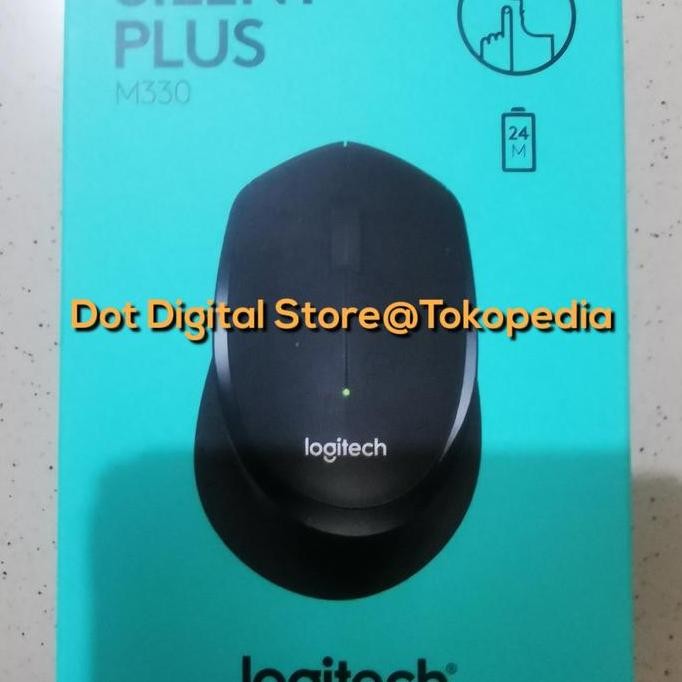 Mouse Logitech M330 M330 Wireless Silent Plus - Hitam