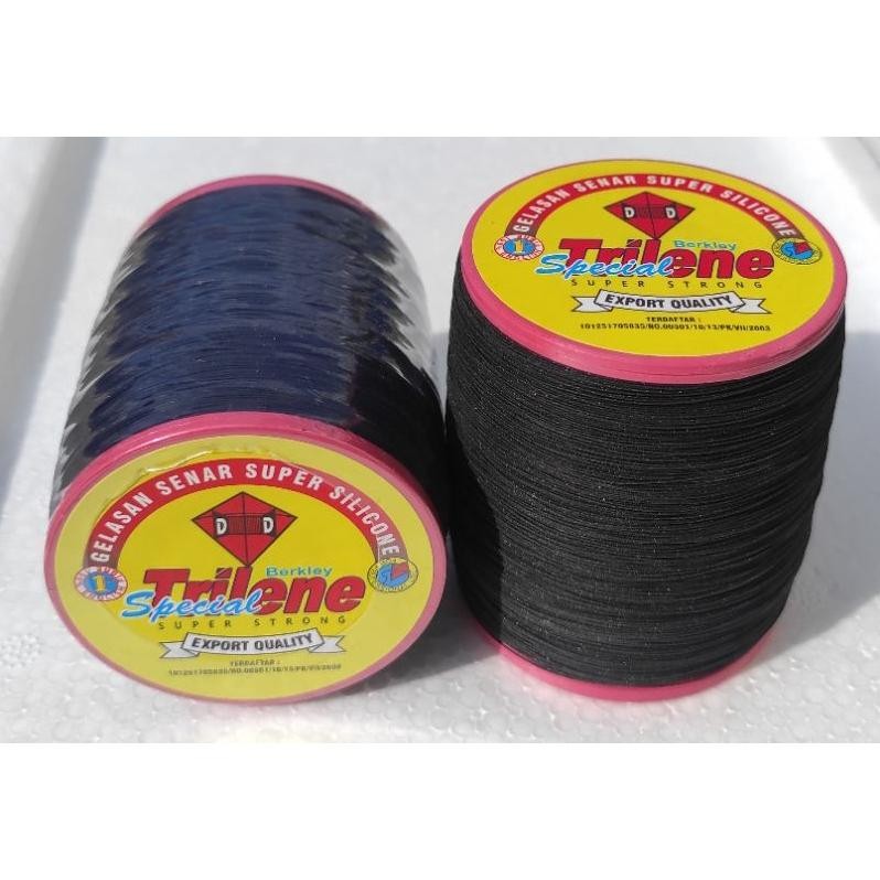 Praktis Gelasan Layangan Aduan Tajam Merk Trilene No 0.28 Bahan Arida Cirebon Original (Bahan Terbai