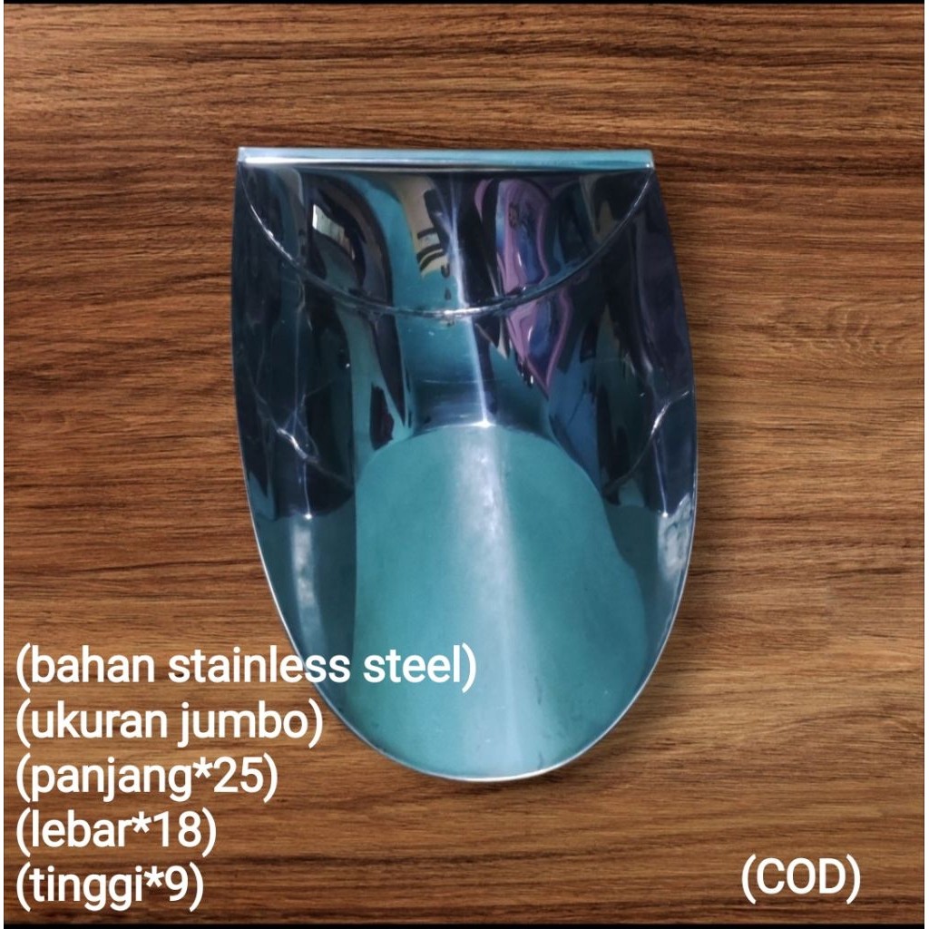 Sekop beras terigu ukuran jumbo.