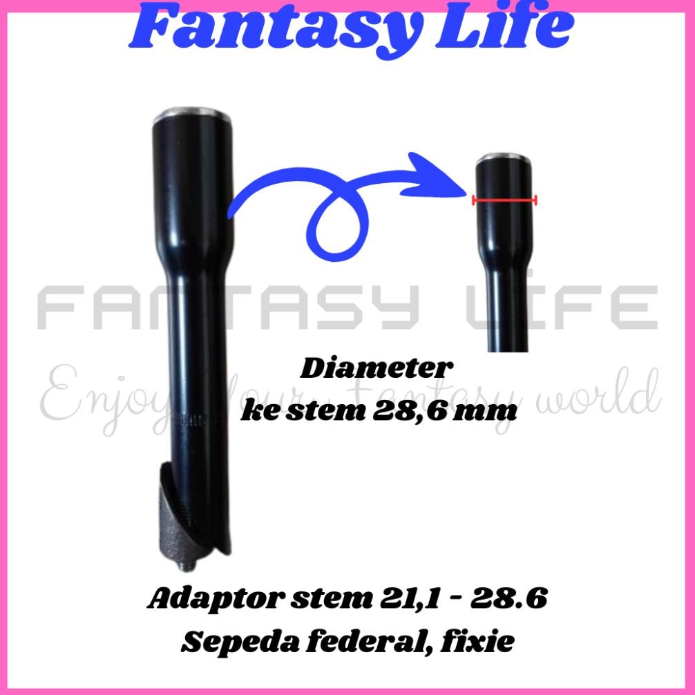 Ter-46 Ukd- Adaptor Stem Sambungan Tiang Stang Sepeda Bmx Mtb Original