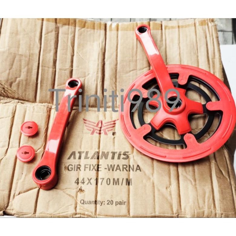 Spesial Promo Et-98 Gear Gir Crank Set Piringan 44T Sepeda Fixie Lipat Minion Atlantis Original
