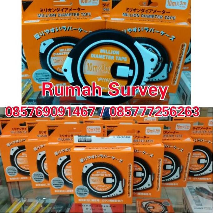 Berkualitas Diameter Tape Yamayo 10 Meter/ Phiband Yamayo 10 Meter/ Phiban 10M New