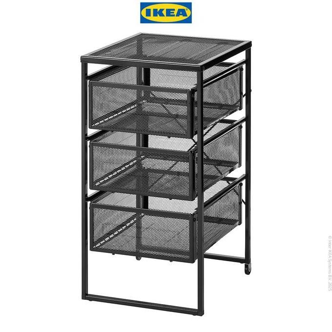 IKEA LENNART Lemari Laci untuk Dokumen Hitam