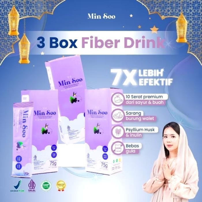 

AP Min Soo fiber drink minuman diet penurun berat badan detox slimming