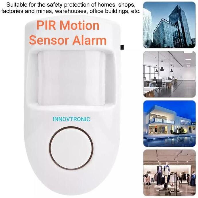 TERBARU - PIR Motion Sensor Alarm. Alarm Sensor Gerak Infra Merah