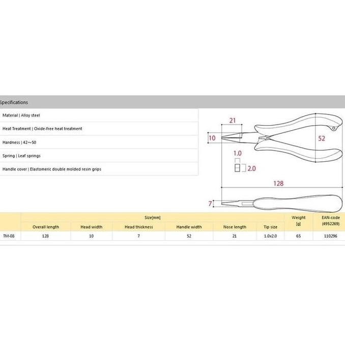 Tang Tsunoda TM09 Round Nose Plier