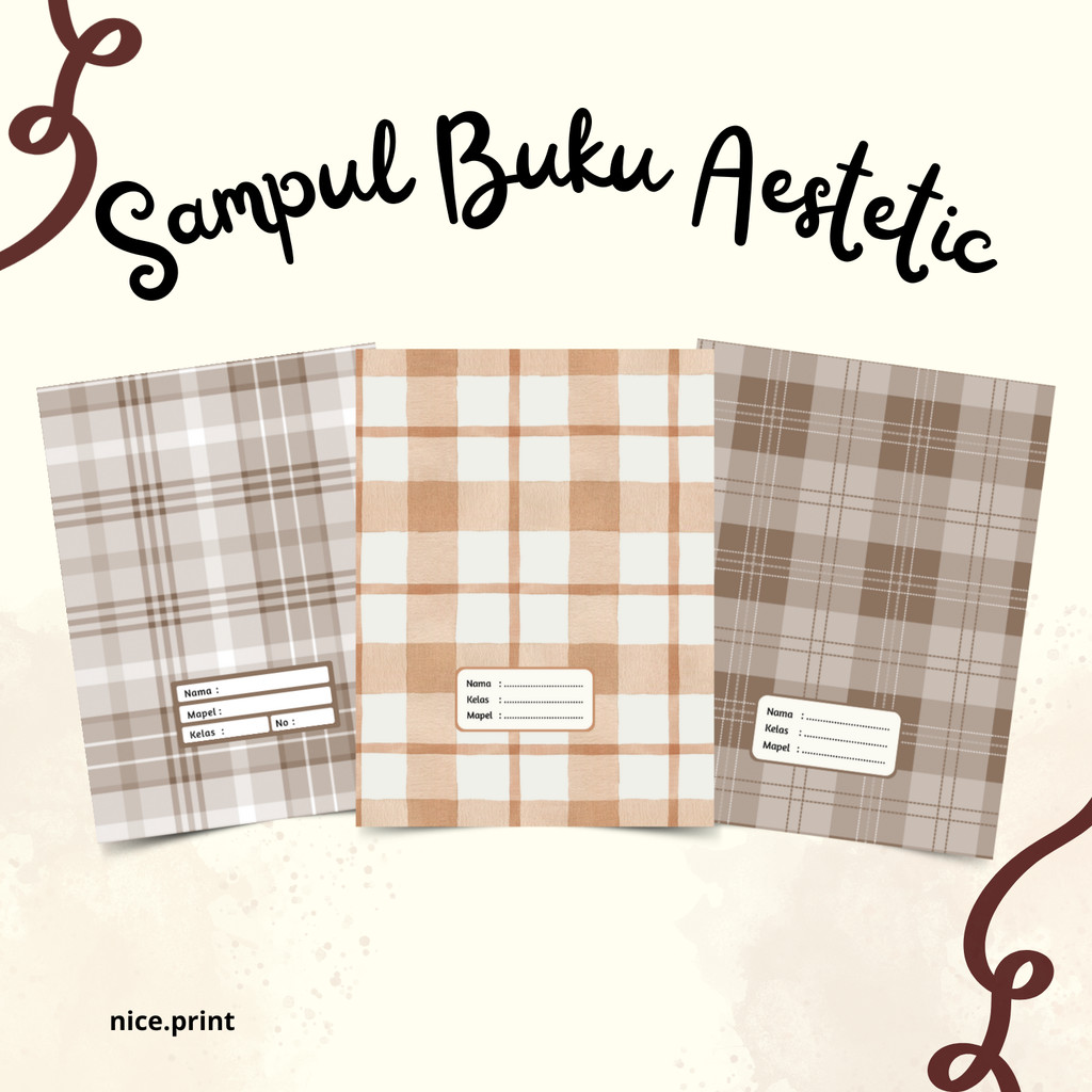 

[TERMURAH] Sampul Buku Estetik/ Sampul Buku BIGBOSS Campus Boxy SIDU KIKI - Cokelat