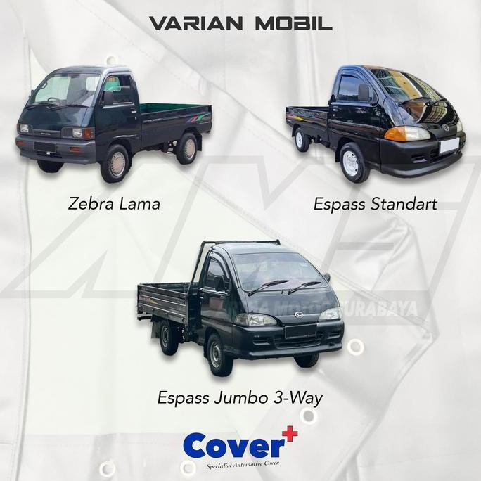 COVER TERPAL TUTUP BAK MOBIL PICKUP ZEBRA ESPASS JUMBO 3WAY | PENAHAN LUMPUR RODA MOBIL | KARPET KAR