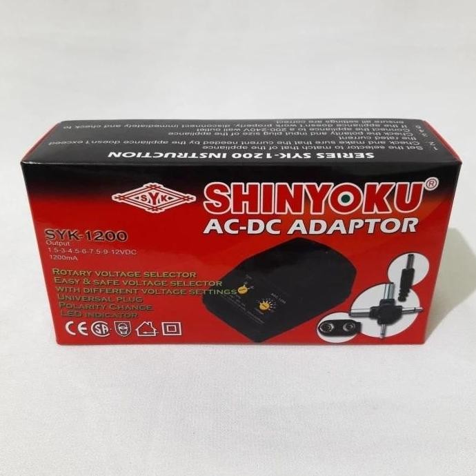 SHINYOKU ADAPTOR SYK 1200 AC - DC 1200MA FORSALE