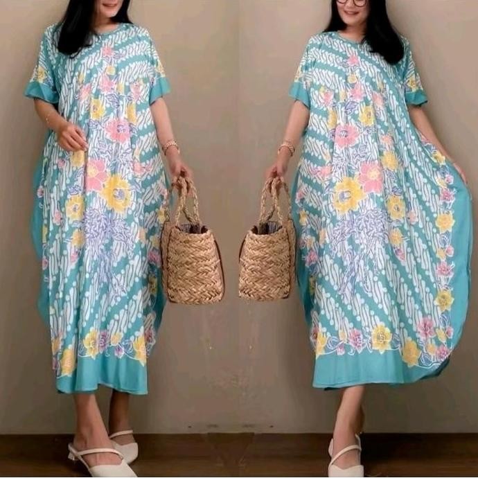 Best Seller Daster Lowo Encim Parang Soft | Daster Rayon Terlaris Busui Friendly Ld 140 Cm Santai