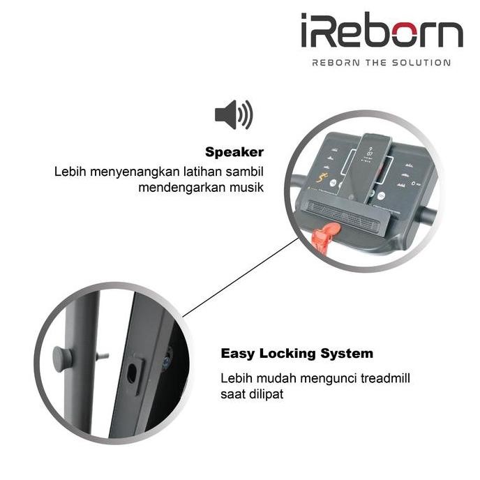 Alat Fitness Treadmill Elektrik iReborn Venio