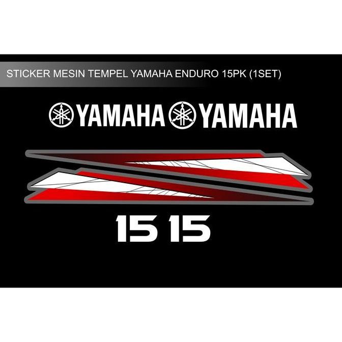 Ready  STICKER MESIN TEMPEL YAMAHA ENDURO 15PK DESAIN