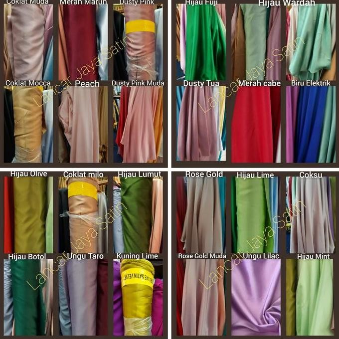 BAHAN - KAIN SATIN VELVET / KAIN SATIN VELVET/1 METER