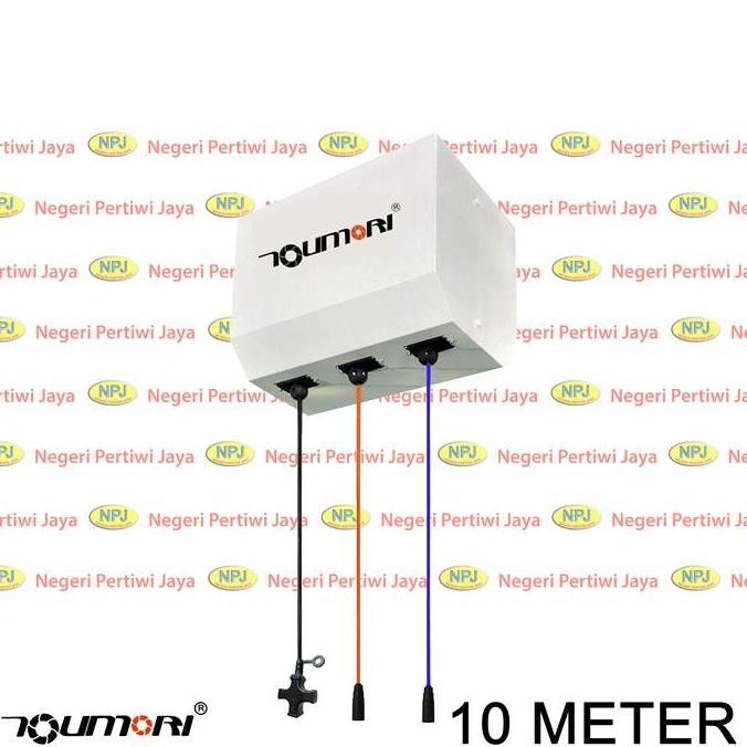 TOUMORI 10 METER ENERGY BOX 1 AIR HOSE + 1 WATER HOSE + 1 CORD REEL ORIGINAL DAN TERPERCAYA