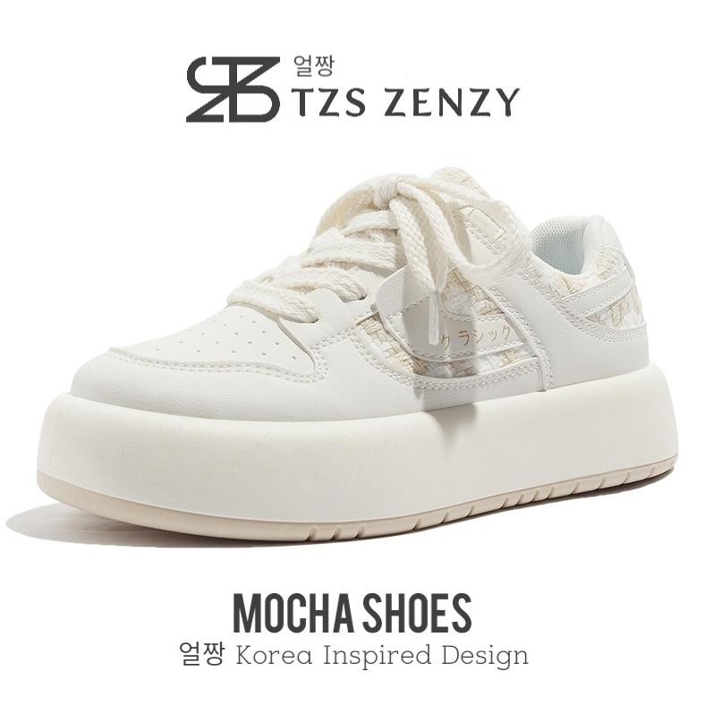 Original Tzs Zenzy Mocha Shoes - Sepatu Sneakers Wanita - Sepatu Casual Modis Comfy Aa-68