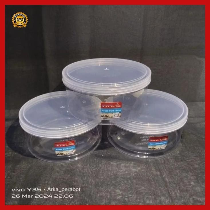 Mitra - Toples Kue Kering Plastik 250-500 Gram / Toples Lebaran 1/4 - 1/2 Kg Gas