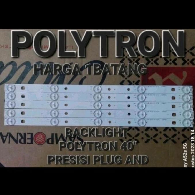 5 MATA PENDEK 39CM BACKLIGHT BL TV 3V5K 3V 5K 3VOLT POLYTRON 40 PLD-40TS153 PLD40TS153 40D153 PLD40S
