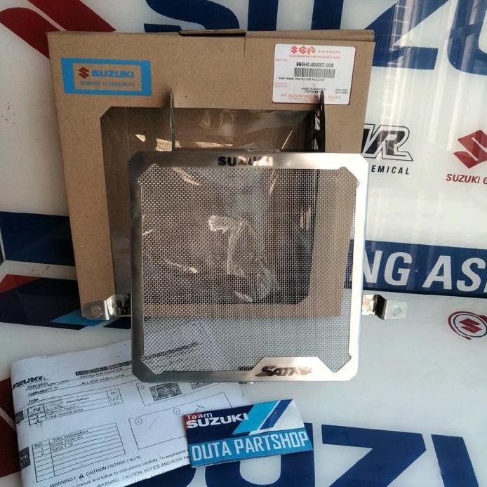 Ready  cover tutup radiator Satria Fu injeksi Original Suzuki Genuine Part SGP Motor Engine
