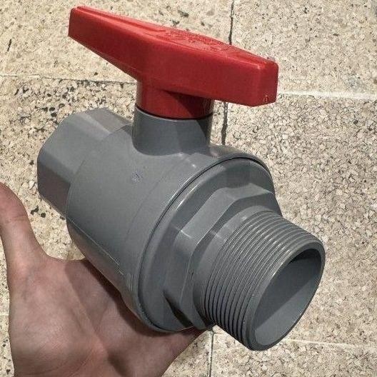 KDJ Ball valve DRAT LUAR 11/2" - Stop Kran Ball valve Drat luar 1.5" 1 1/2" 1,5" X Polos 1 1/2" 1.5"