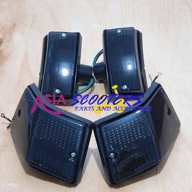 Promo Lampu Sen Sein Vespa Px Smoke Diamond Import COD