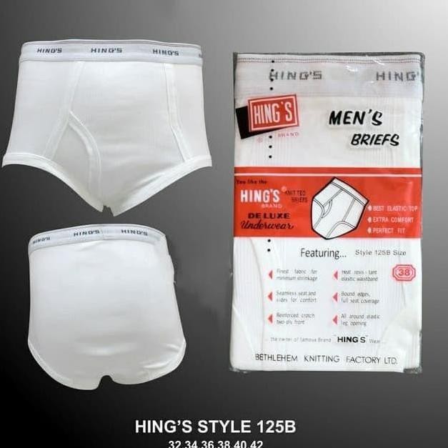 [3 Pcs] Cd Hing'S Pria Dewasa Putih Katun | Celana Dalam Laki-Laki Hings | Open Hing Underwear
