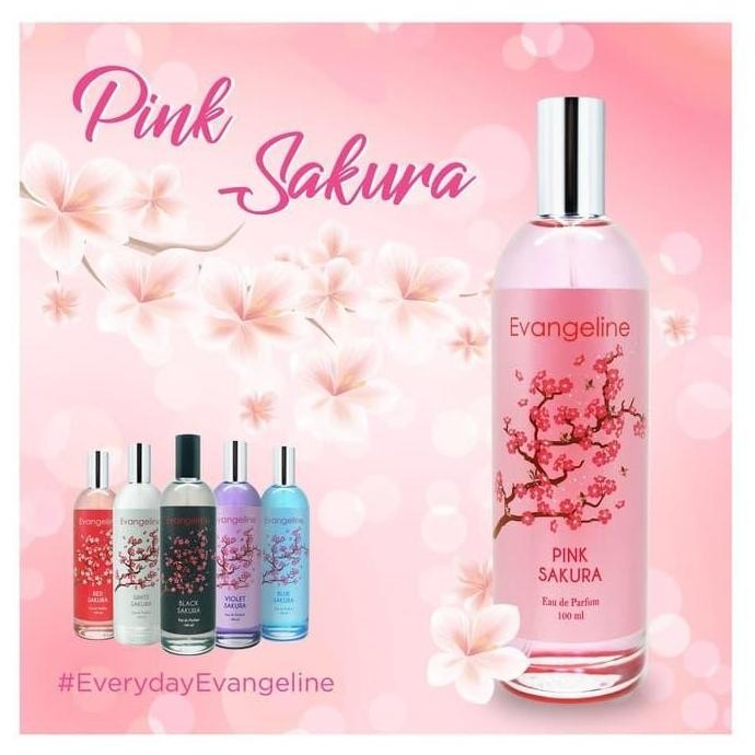 EVANGELINE PARFUM EDT 100ML SAKURA - PARFUM EVANGELINE SAKURA