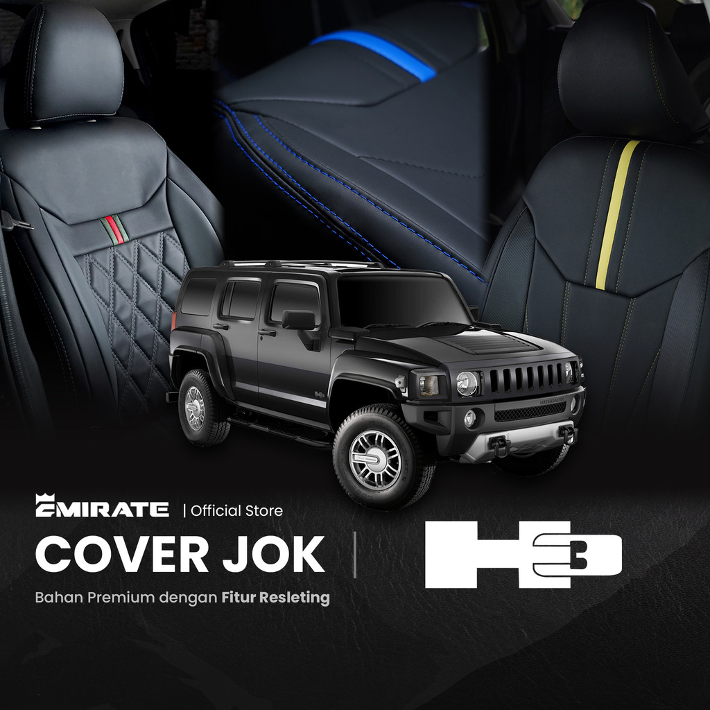 Sarung Jok Mobil Hummer H3 dengan Resleting  / Cover Jok Mobil Hummer H3 Fullset by Emirate Seat Cov