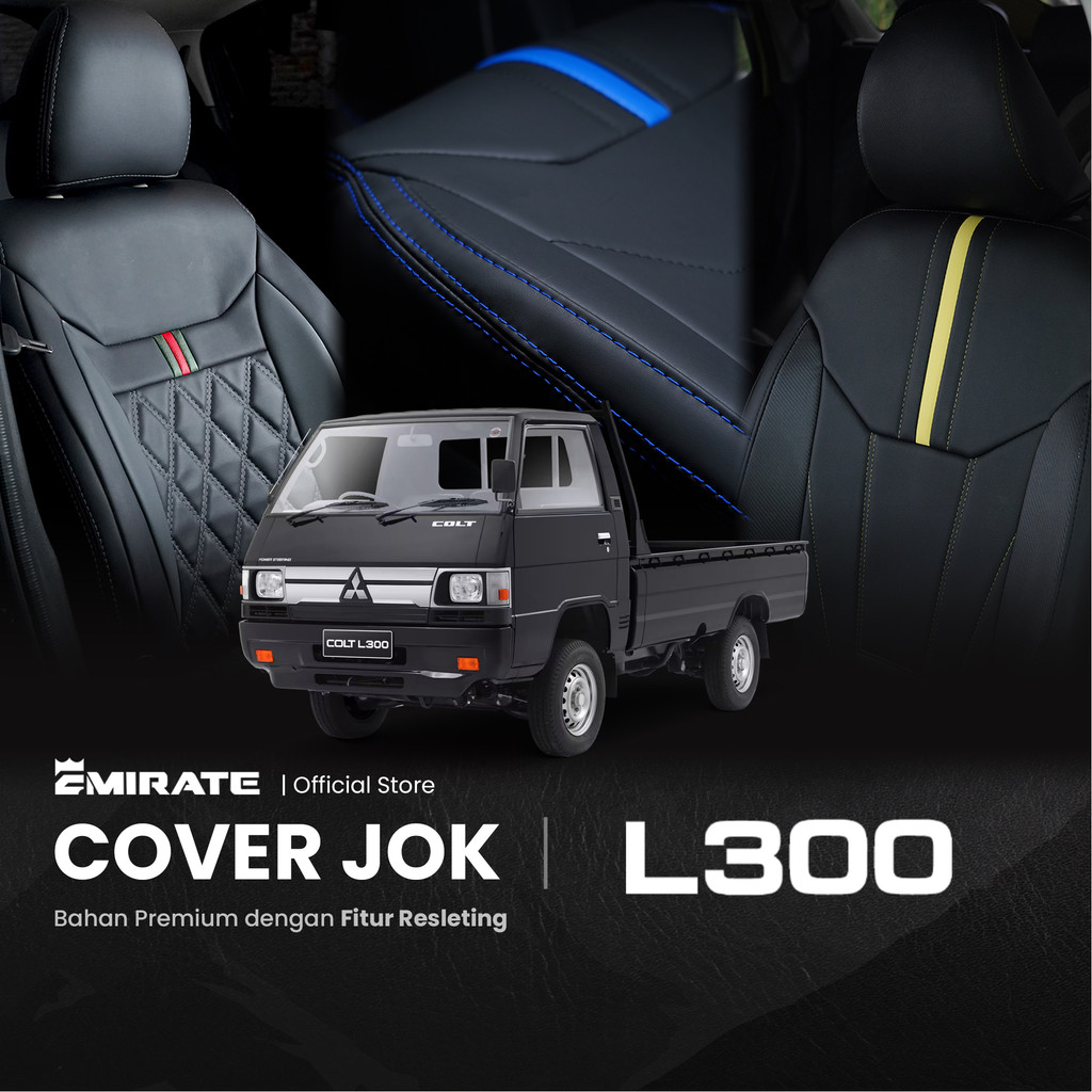 Sarung Jok Mobil Mitsubishi L300 dengan Resleting  / Cover Jok Mobil Mitsubishi L300 Fullset by Emir