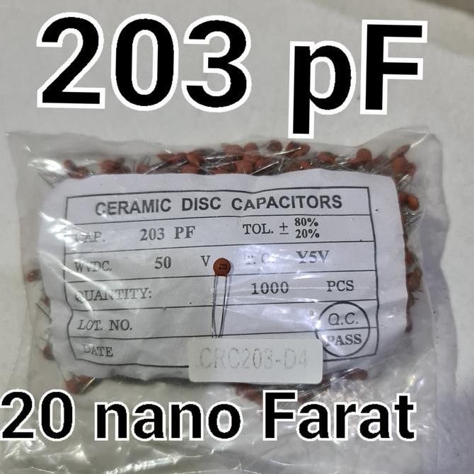 KAPASITOR CAPASITOR KERAMIK CERAMIC 203 20NF 20 NF 473 101 221 10 47