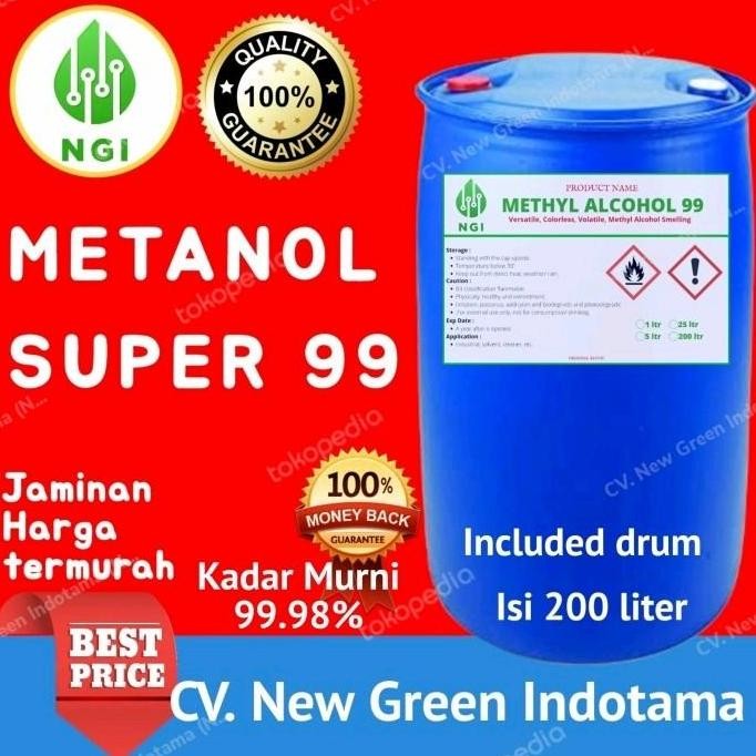 Ready Stock Pelarut Parfum Laundry  / Metanol Pembersih Cairan 1 drum 200 liter