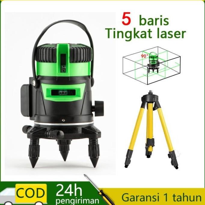 Super Hot, Laser Level Professional Self Leveling Projector Green Laser 5 Line