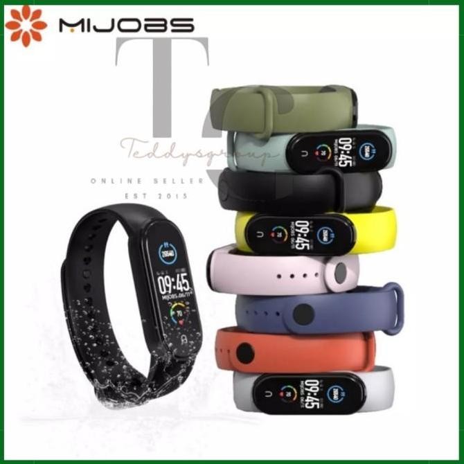 Mijobs Strap Mi Band 5 Mi band 6 Silicone Strap Original Mijobs Strap
