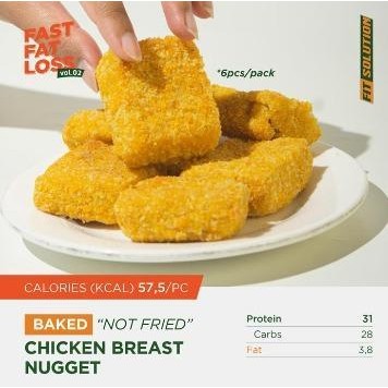 

DD Chicken Nugget "6 pcs / pack" FAST FAT LOSS Menu Low Calories Healthy Prep Meal Catering